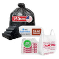 Reli. Thank You T-Shirt Bags (350 Ct) &amp Trash Bags 55-60 Gal (150 Bags)