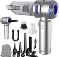 Handheld Car Vacuum Cordless 22000PA Strong Suction Mini Vacuum Cleaner with Brushless Motor 4-in-1 Portable Vacuum for Car Detailing Home Office &amp Travel Silver Blue