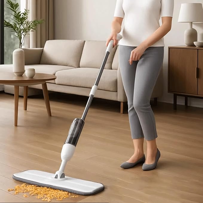 Mopping Floor Spray Wet Mops for Floors Microfiber Dust Dry Mop with 5 Microfiber Washable Pads Hard Wood Floor Mop for Commercial Home Cleaning mop