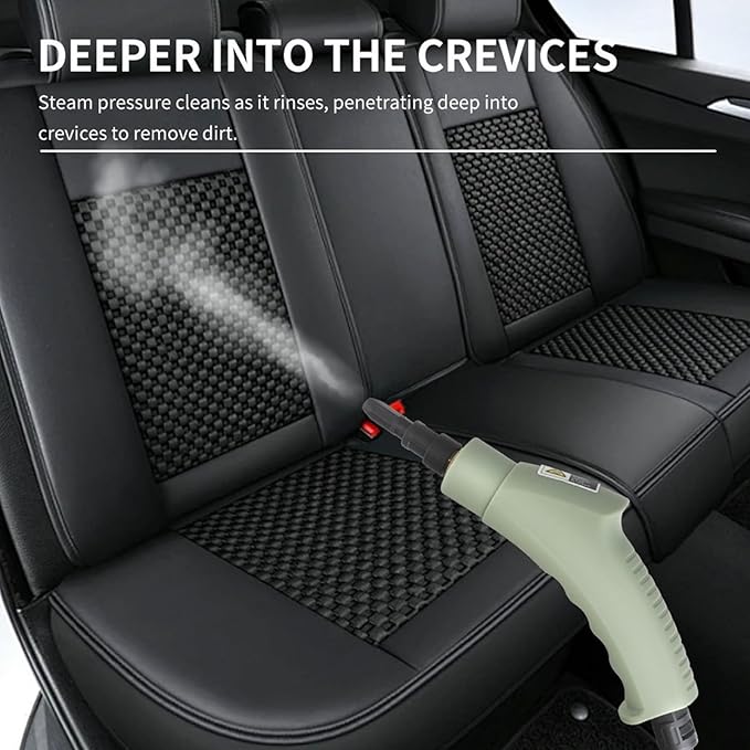 Handheld Steam Cleaner with Smart Touch Screen Portable High Pressure Steamer 6-Gears Adjustable Powerful Steame Cleaning Machine with 3 Brushes