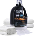 Laundry Detergent with Dryer Sheets | Unscented &amp Gentle Sensitive Skin Safe Deep Cleaning Power Softens Clothes Without Fragrance - Free &amp Clear (100 Loads PLUS 100 Dryer Sheets)
