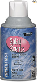Chase Products 5185 SPRAYScents Metered Air Freshener Refill Powder Fresh 7 oz Aerosol 12/Carton
