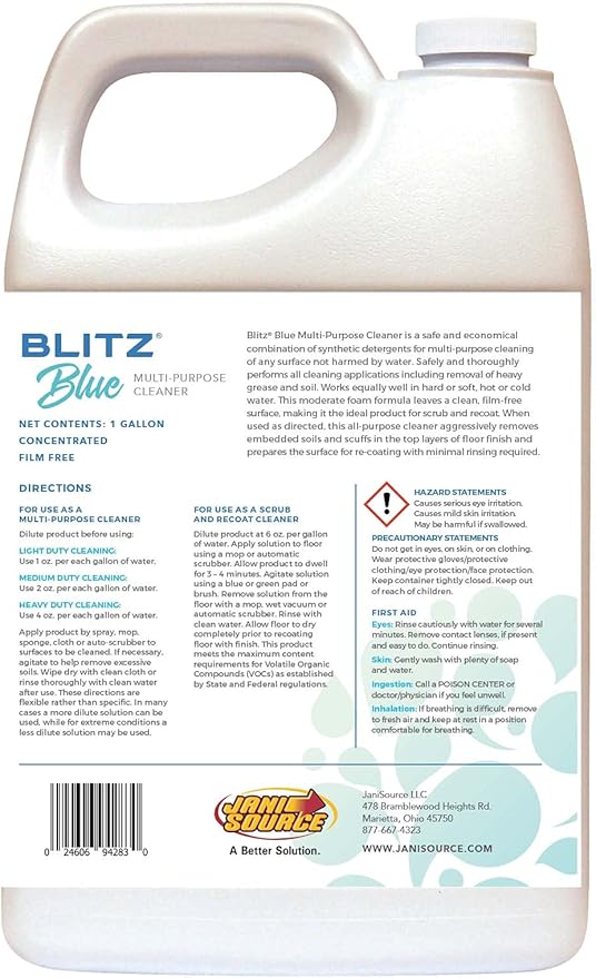 BlitzBlue - All Purpose Cleaner Degreaser 1:128-1 Gallon…