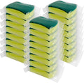 Sponge Individually Wrapped24 PCS Dishwashing Sponge Scouring Pad Kitchen Dishcloth Suitable for Travel Apartments (Style 2)