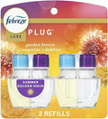 Feb-reze Plug In Refills New Spring Limited Edition Plug In for Odor-Fighting Fade Defy PLUG Air Freshener (2) Count of 0.87 fl oz Refills (Summer Golden Hour)