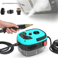 Portable Handheld Steam Cleaner High Temperature Pressurized Steam Cleaning Machine with 3 Brush Heads Suitable for Kitchen Furniture Bathroom CarBlue