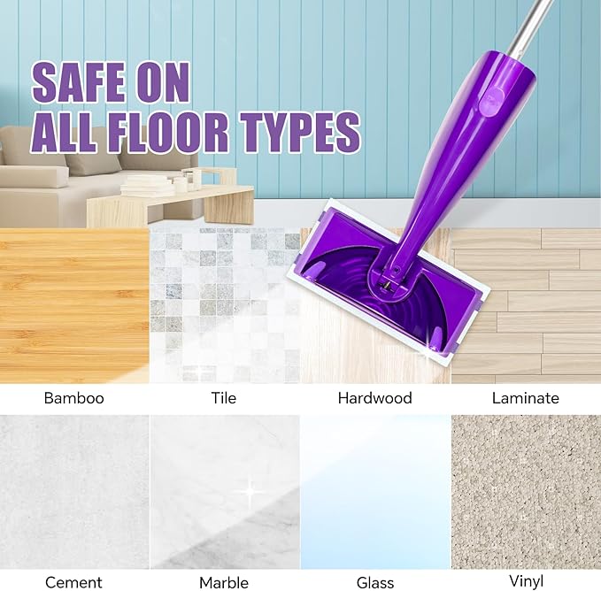 50 Count for Swiffer Wet Jet Pads Disposable Wet Jet Pads for Swiffer Wet Pads Refill for Spray Mop All-Floor Cleaning Pads Safe for Hardwood &amp Multi-Surface
