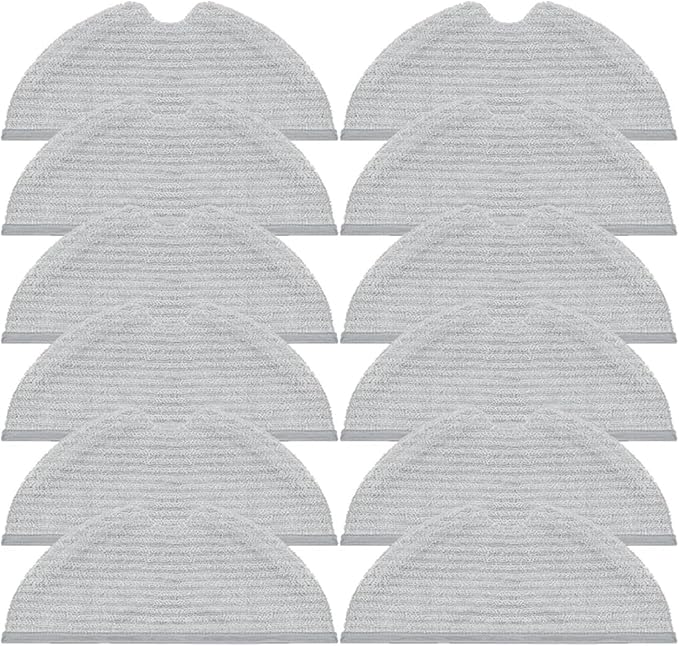 Mop Cloths RagsCompatible for Xiaomi MijiaVacuum-Mop Finder Spare Parts(12 Rags)