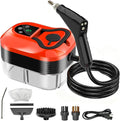 Steam Cleaner for Home &amp Car - 1200ML Water Tank 15s Heat-Up Portable Steamer for Cleaning 6 Level Handheld Steam Cleaner for Car Detailing with 6 Accessories for Furniture Grease Carpet Grout