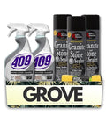 2x Formula 409 Multi-Surface Cleaner 32 oz Spray + 3x Granite Sealer Bundle with Microfiber Towel – Cleans Seals &amp Protects Stone and Steel Surfaces – Gift Set (6 Items)
