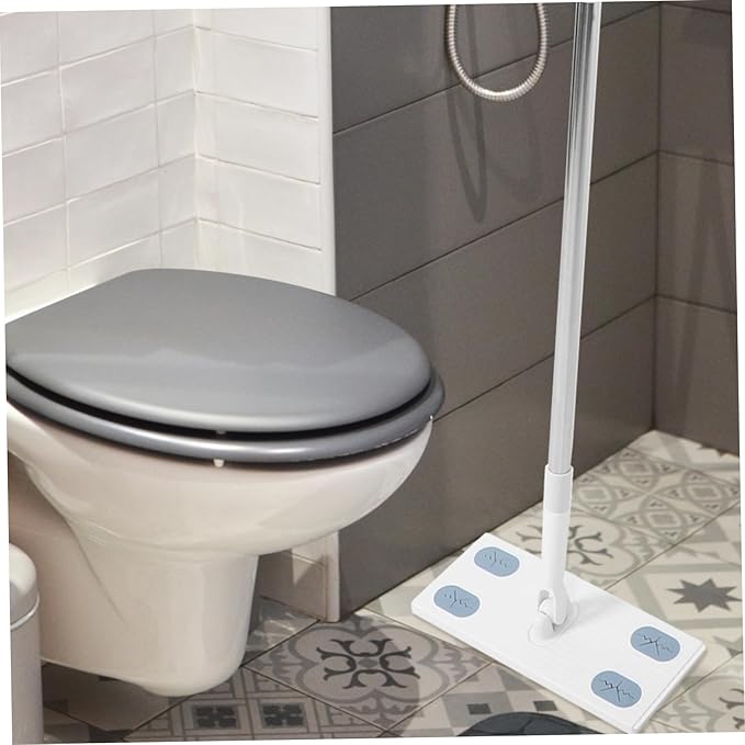 Detachable Dust Mop with Face Towel Replacement Convenient No Washing Handheld Floor Cleaning for Quick and Maintenance