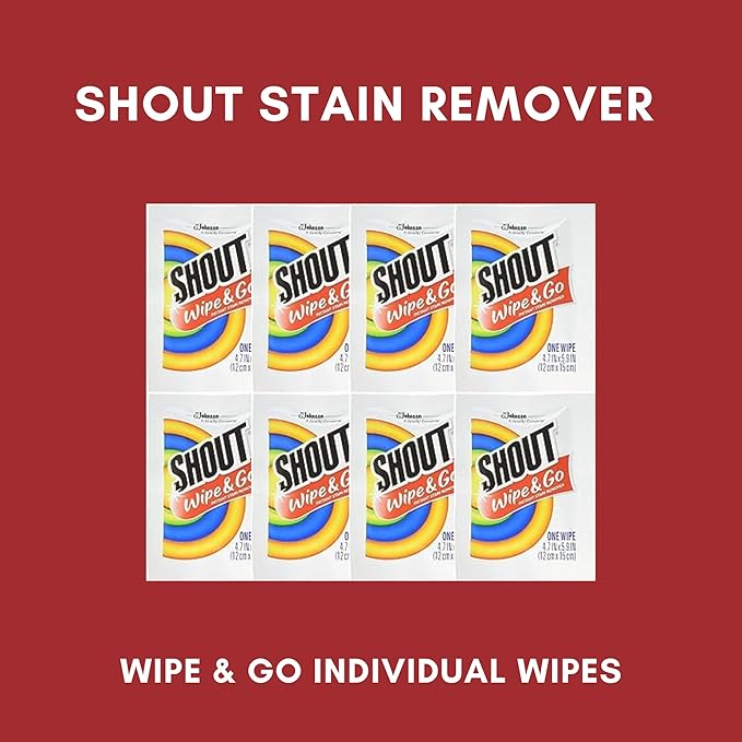 Fels-Naptha Laundry Detergent Bar Soap and Stain Remover Bundle - Includes 3 (5-ounce) Fels Naptha Laundry Bar 8 Shout Wipes Eco Bamboo Scrub Brush DIY Detergent Recipe by Foxtail Collective