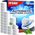Automatic Toilet Bowl Cleaner Tablets Bleach Descale &amp Deodorize Septic-Safe Continuous Cleaning Fresh Scent Drop-In Tank Cleaner effective to use Works with Toilets 50 Pack -AABB