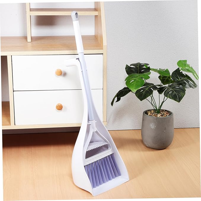 Zerodeko Mini Broom Dustpan Set Small Brush for Kitchen Apartment Cleaning Essentials