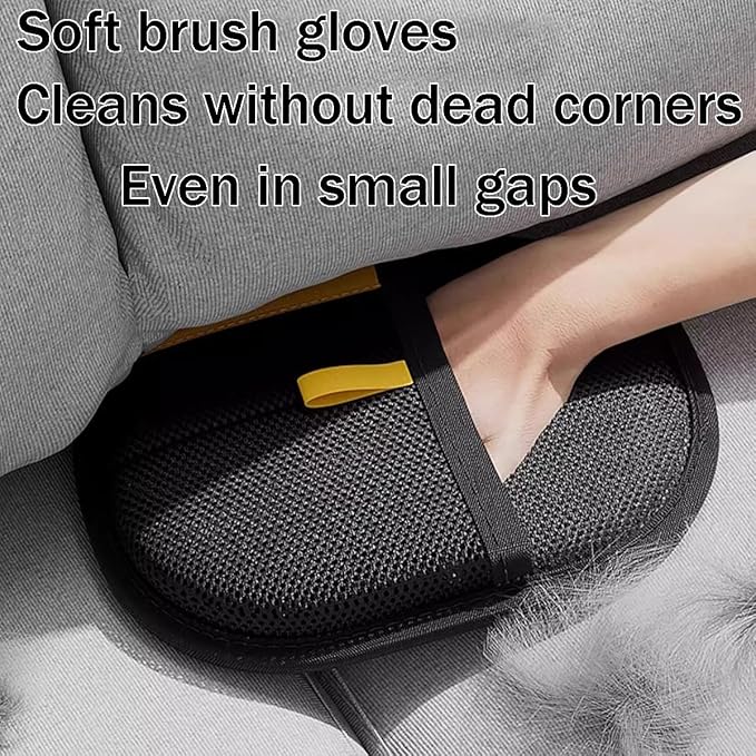 Electrostatic Pet Hair Removal Glove Static Removal Gloves for Pet Hair Reusable Double Sided Electrostatic Pet Hair Remover for Couch Furniture Carpet Car Seat (3PCS)