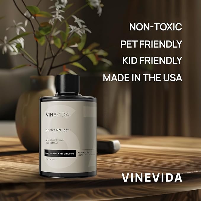 VINEVIDA [16 Fl Oz] Spa Retreat Fragrance Oil for Cold Air Diffusers - Essential Oils for Diffuser Oil Refill &amp Air Freshener Room Spray