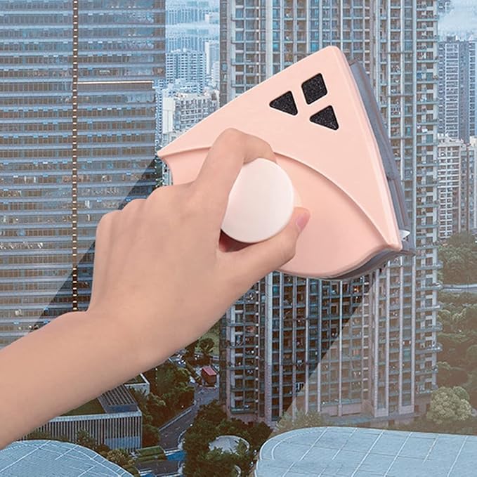 Outside Magnetic Window Cleaner Window Cleaner Magnetic Double Side Window Cleaner Glass Wiper Cleaning Tools for High-Rise Double Car Glazed Window