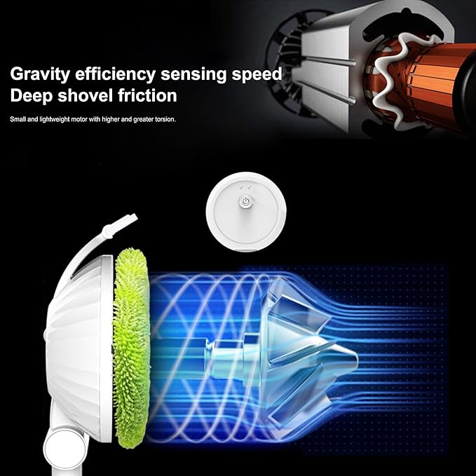 Respicefinem Cordless Telescopic Window Wiping Mop with 90° Rotation Head for Easy Glass and Floor Cleaning Up to 121cm Extended Length