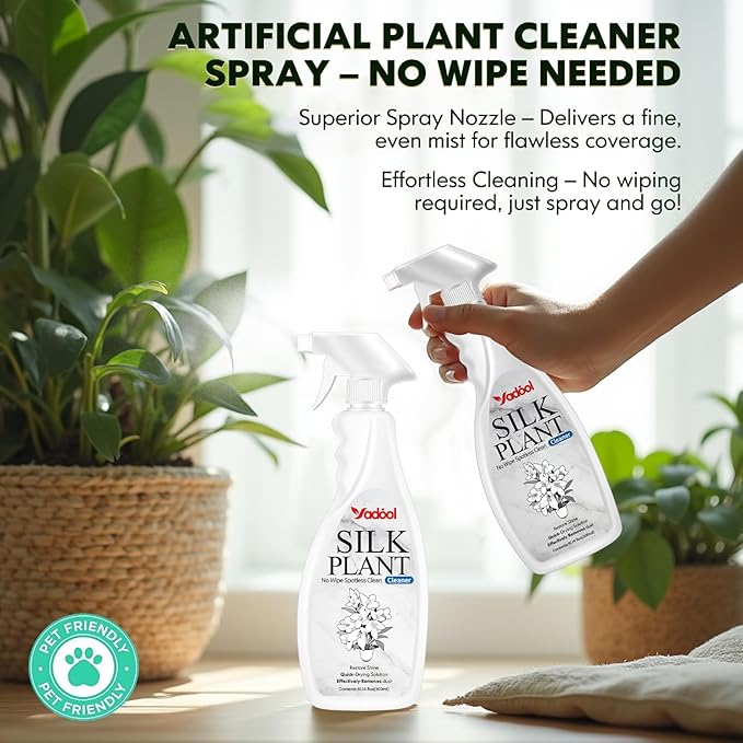 Silk Plant &amp Wine Glass Cleaner Duo – Effortless Shine for Greenery &amp Gourmet Moments