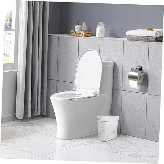 IMIKEYA Decorative Trash Can Waste Basket for Bedroom Kitchen Bathroom Rv Modern Design