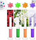 Flower Toilet Gel Stamp - Toilet Scent Fresheners 56/84 Flowers Toilets Cleaner Gel Stamp Toilets Stain Removal Cleaning Air Freshener 6 Scents Bathroom Deodorizer for Urinals Sinks (A5)