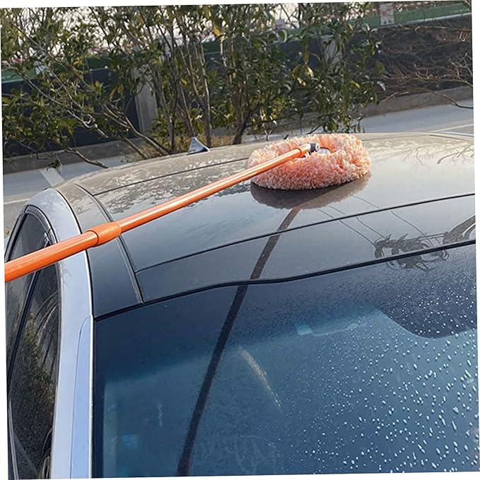 Wall Cleaning Mop Rotatable Adjustable Microfiber Clean Mop Long Scrubbing Brush with 4 Heads .