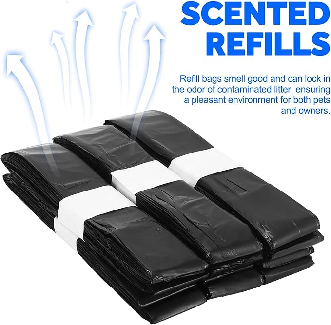 6 Pack Trash Bag Refill Rings for Self Sealing Smart Trash Can Replacement Waste Bags Supports Approximately 180 Uses Compatible for T1/T1S/T Air