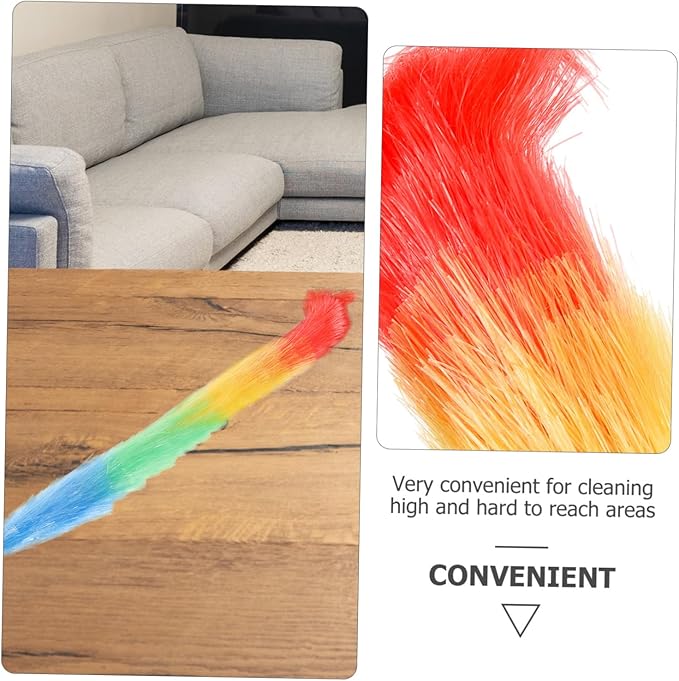 Household Duster with Ergonomic Handle Reusable Microfiber Cleaning Tool for Efficient Hard to Reach Areas for Home and Kitchen Cleaning