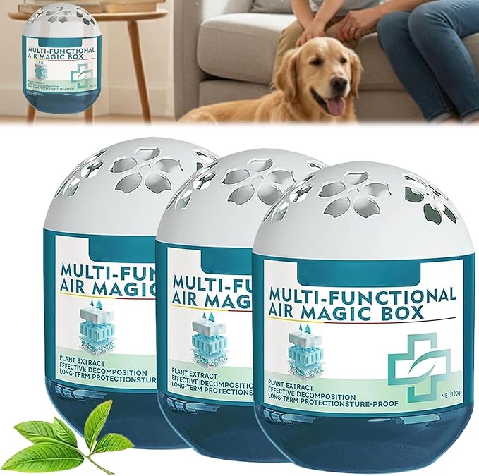 Vacuum Magic Box Automatic Dust Sucking Magic Box Indoor Air Purification Dust Removal Freshener Dusts Removal Eliminator for Home Pet Areas (3pcs)