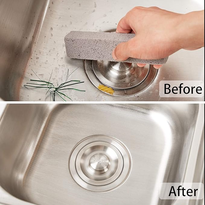 Chinco 200 Packs Pumice Stick for Cheaning Pumice Scouring Stone Pad Removing Stain Grime Without Leaving Scratches for Kitchen Oven Stove Home Bathroom Toilet Pool House Cleaning Supplies