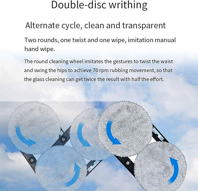 Zunate Window Cleaning Robot Glass Cleaning Robotic with Automatic Water Spray 5600Pa Strong Suction Smart Window Cleaner with Remote Control for Interior/Exterior (US