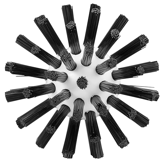 Vikan 5380639 Pipe Cleaning Brush 2.5 Stiff Black