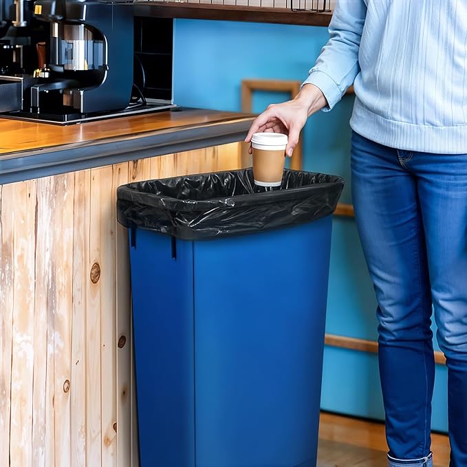 23 Gallon Trash Bags 1 Mil Black Waste Bags Fits Slim Jim 23 Gal Trash Cans 29 x 44 Tall Garbage Trash Can Liners 200 Pack