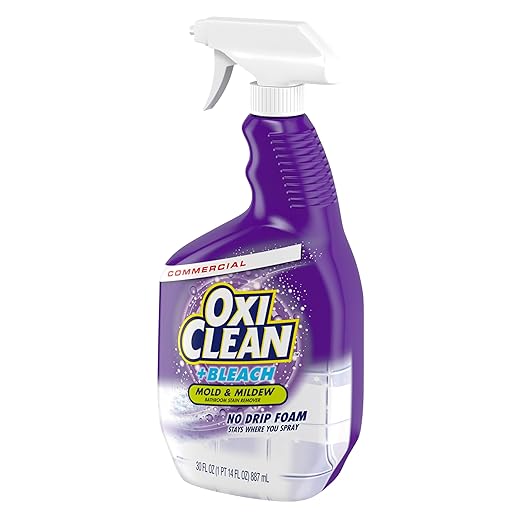 Oxiclean + Bleach Bathroom Stain Remover No Drip Foam 30 Fl. Ounces (Pack of 8)