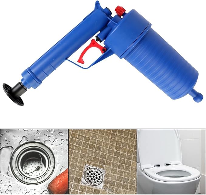 Dredge Pipe Pipe Plunger -Pipeline Clogged Remover Drain Cleaner Air Pump Pressure Unblocker Manual Sewer Sinks Basin