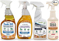 Loveable EcoDecors Complete Teak Care Bundle - 24oz Teak Oil 32oz Cleaner 16oz Protexion and 32oz Stain Remover