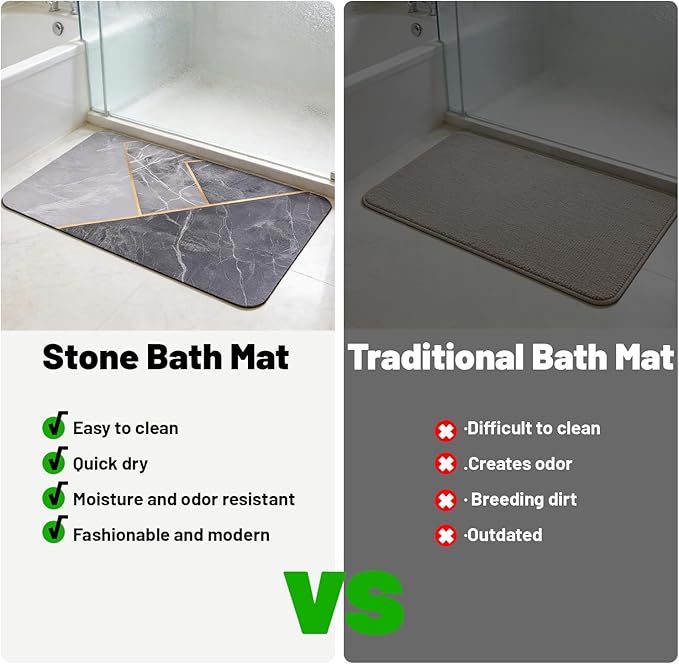 2pcs Stone Dish Drying Mat for Kitchen Counter - Foldable 24 16 Heat Resistant Eco Friendly Super Absorbent Diatomaceous Earth Dish Drying Mat Plate BowlMatch Any Countertop