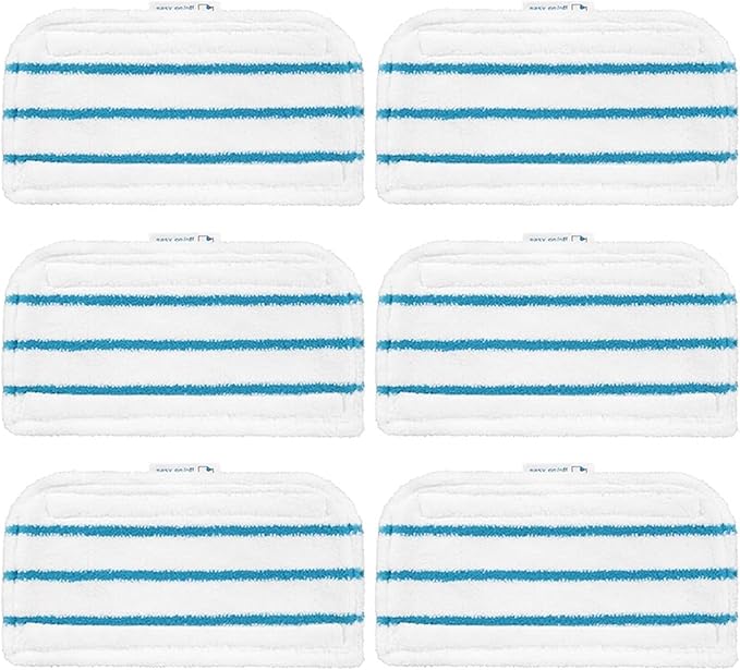 Carpet Cleaning Machine Accessories Compatible withCompatible for Black Decker Steam Mop FSM1610/FSM1630/FSMH13E5/FSMH1321-A9/FSM1616/HSMC1321 Washable Mopping Pad Accessories(6pcs)