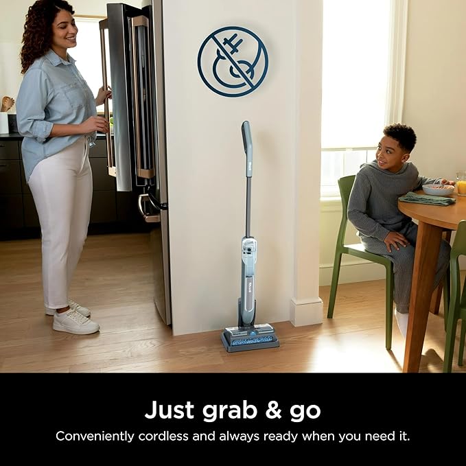 Shark HydroDuo with Dirt-Reveal Technology Cordless Everyday Hard Floor Cleaning System Wet &amp Dry Debris Pickup Mops &amp Scrubs All at Once Hardwood Tile Laminate &amp Stone WW200 (Rene
