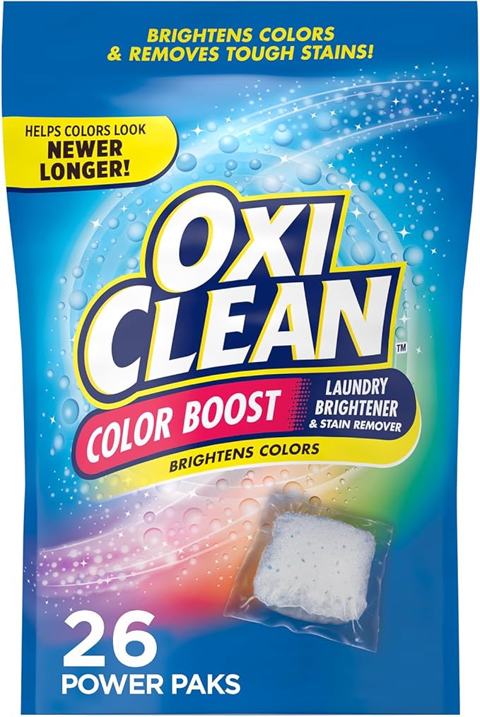 OxiClean Color Boost Laundry Brightener and Stain Remover Power Paks 26 Count