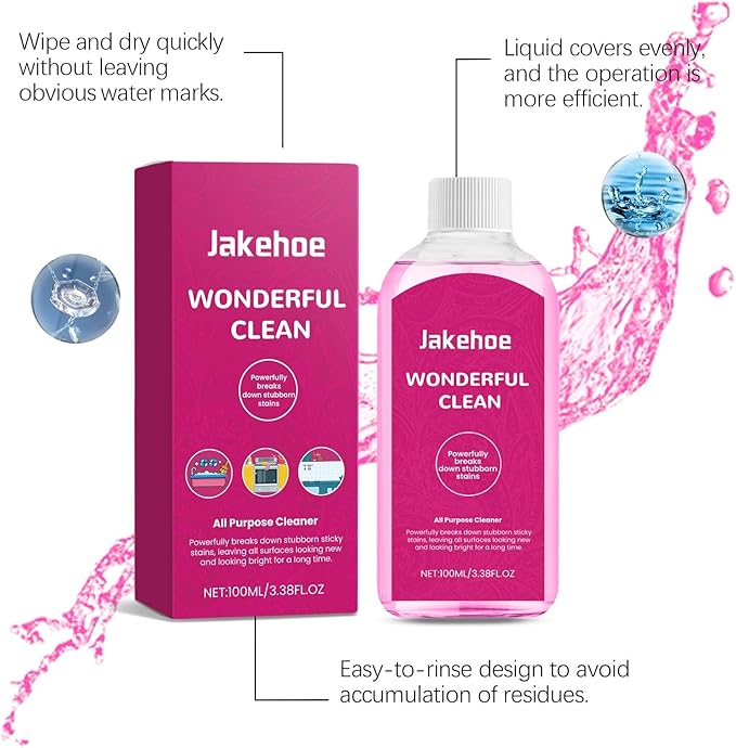 Multi-Purpose Cleaner Powerful Stain Remover For Home Office &amp Car - Dissolves Grease &amp Sticky Grime Easily(2PCS)
