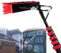 Water Fed Pole KitOutdoor Telescopic Window Cleaning BrushGlass Cleaning Kit with Extension PoleSolar Panel Cleaning System Telescopic Pole Water Fed Brush Spray Washer39FT/12M