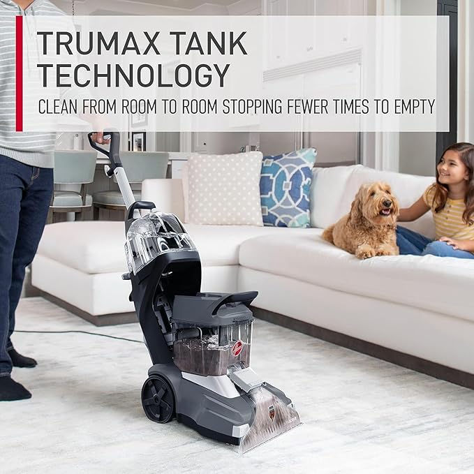 Hoover PowerScrub XL Pet Carpet Cleaner Machine Deep Cleaning Carpet Shampooer FH68050 + 64 oz Everyday Cleaner Solution AH31924