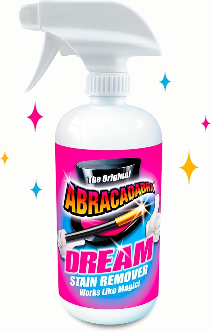 Abracadabra® Dream Stain Remover - 16oz Instant Stain Treatment for Fresh Spills &amp Set-In Stains Kid &amp Pet Safe Zero Bleach or Peroxide - For Clothing Upholstery &amp Carpet - the perfect