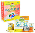 Eco-Spinz Disposal Cleaner and Deodorizer for Kitchen Drains and Sinks Plus Eco-Shines Dishwasher Detergent 3 in 1 Power of Liquid Powder and Gel for Brighter Cleaner Dishes
