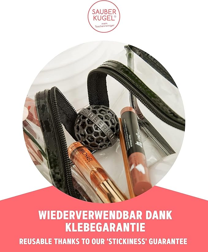 Sauberkugel - The Clean Ball - The clever way of cleaning purses bags backpacks and school bags (Springfield Collection)
