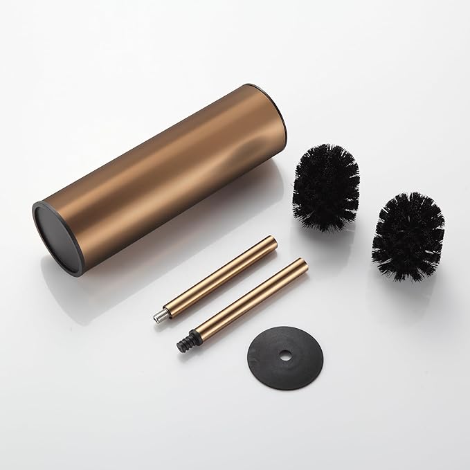 BGL Rose Gold Toilet Brush and HolderStainless Steel Toilet Brushes for Bathroom with Holder