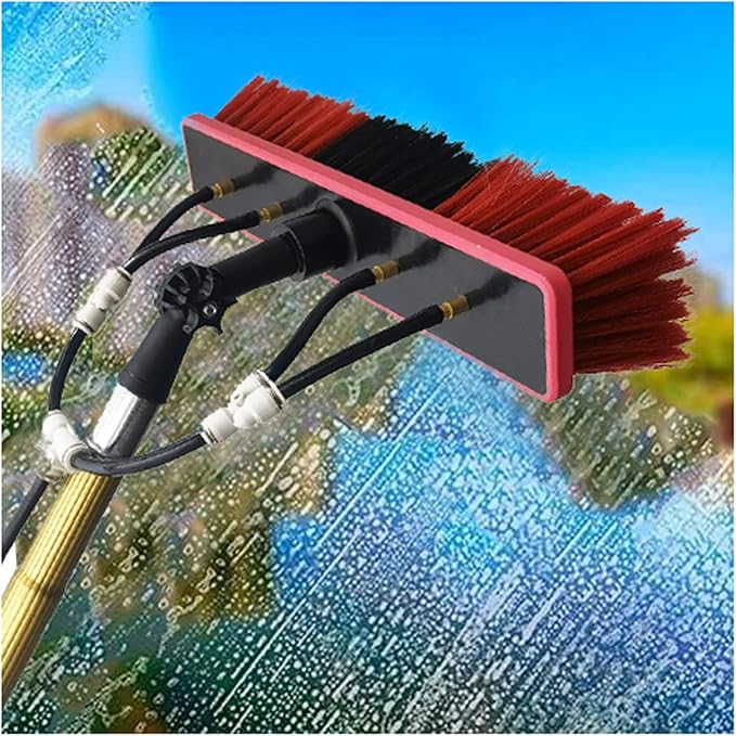 Water Fed Telescopic Pole Water-Fed Telescopic Window Cleaning Pole for Photovoltaic Panel Truck Window Window Glass Wall-18FT