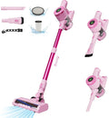 Cordless Stick Vacuum Cleaner 30KPa Handheld Rechargeable Battery Lightweight Small Pink Vac Electirc Broom 40Mins Runtime for Home Hard Floor Carpet Pet Hair Cleaning LED Screen