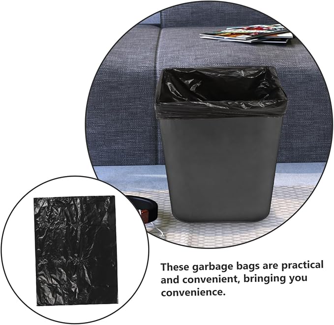 NOLITOY 25pcs Heavy Duty Trash Bags Thickened Mil Large Capacity Garbage Liners for Bathroom Kitchen Bedroom Waste Disposal